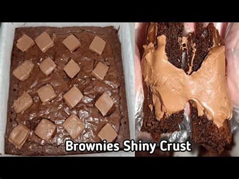 Brownies Panggang 1 Telur Brownies Tanpa Mixer Brownies Shiny Crust