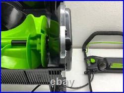 GreenWorks 2600402 500W Snow Blower for Tractor Green | Snow Blowers