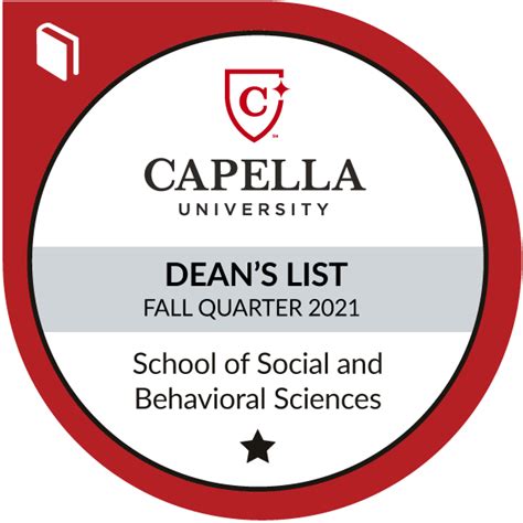 Deans List School Of Social And Behavioral Sciences Fall 2021 Credly