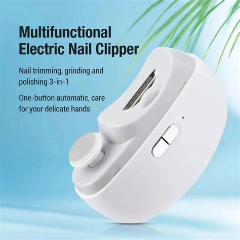 Electric Nail Clipper Grinding And Polishing 2 In 1 Multifunctional