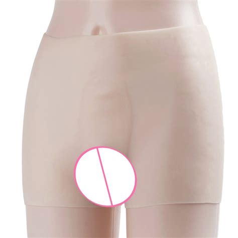 Insertable Silicone Pants Artificial Vagina With Catheter Artificial