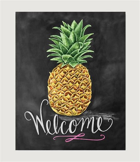 Items Similar To Pineapple Print Pineapple Art Pineapple Decor