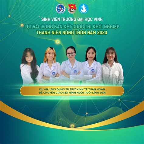 SINH VIÊN TRƯỜNG ĐẠI HỌC VINH LỌT VÀO VÒNG BÁN KẾT CUỘC THI DỰ ÁN KHỞI