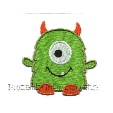 Applique Monster Iron On Applique Cute By Excaliburproducts