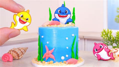 Perfect Miniature Baby Shark Cake Decorating Amazing Miniature