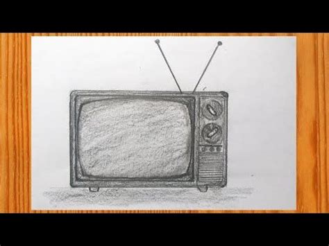 Television Drawing Easy 📺 How to Draw Television in Easy Way (Simple) | Easy drawings, Drawings ...