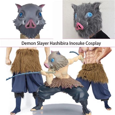 Demon Slayer Cosplay Kimetsu No Yaiba Hashibira Inosuke Cosplay Outfit Pants Halloween Costume