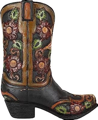 Amazon Urbalabs Western Cowboy Cowgirl Boot Vase 9 5 Inch Red And