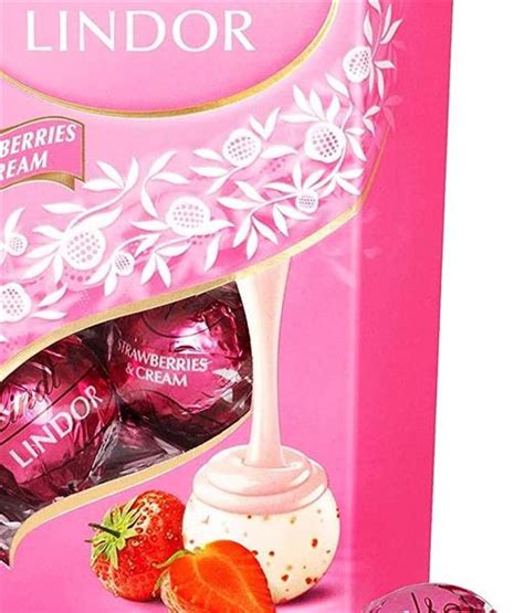 Lindt Lindor Strawberry And Cream Truffles