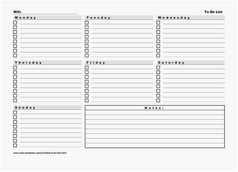 7 Day Weekly Calendar Free Printable Template | Calendar Printables ...