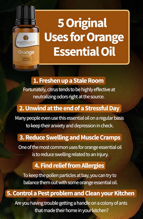 5 Original Uses For Orange Essential Oil Earthroma Essential Oils