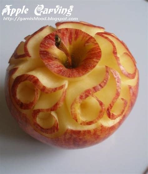 Garnishfoodblog Fruit Carving Arrangements And Food Garnishes Apple