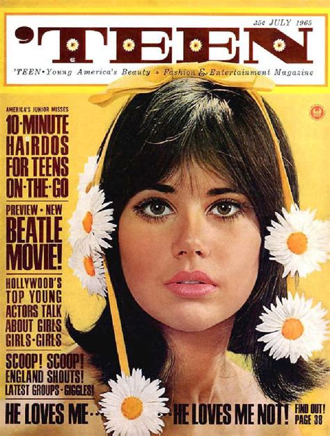 Floral 1960s Hairstyle Inspiration Vintage Magazine Magazine Cover Teen Magazine