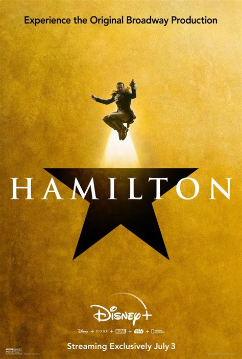 New Movie Posters For Hamilton” Shared Ahead Of Disney Release