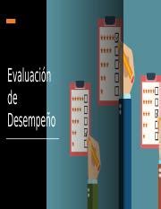 Evaluación de Desempeño pptx Evaluación de Desempeño Razones para la