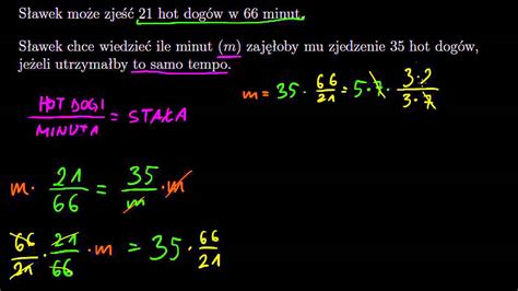 Zadanie tekstowe o proporcji przykład YouTube