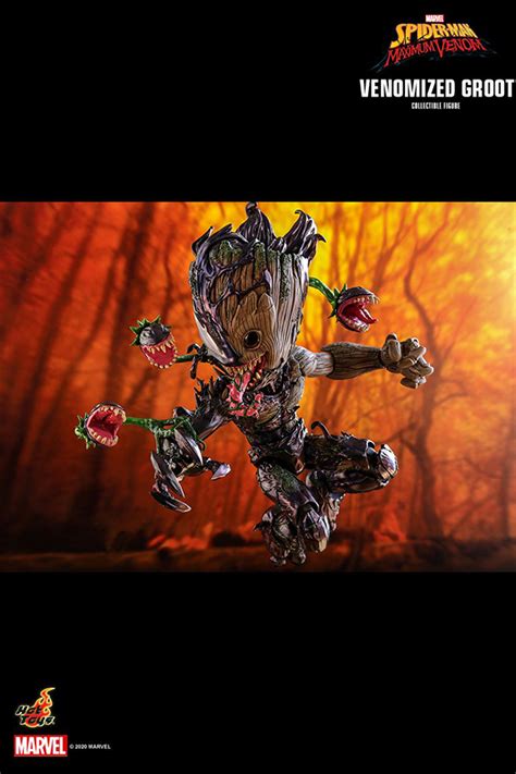 Hot Toys Spider Man Maximum Venom 1 6 Venomized Groot HYPERTOYS