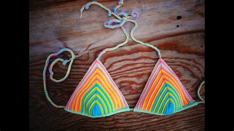 How To Crochet Bikini Top Crochet Festival Top YouTube