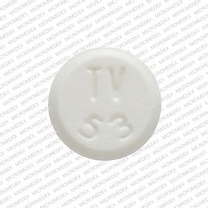 TV 53 Pill White Round 6mm - Pill Identifier