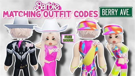 Barbie Girl And Boy Matching Outfit Codes For Berry Avenue And Bloxburg