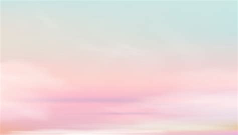 Sunset Sky Background Sunrise With Soft Pink And Green With Blur Pastel