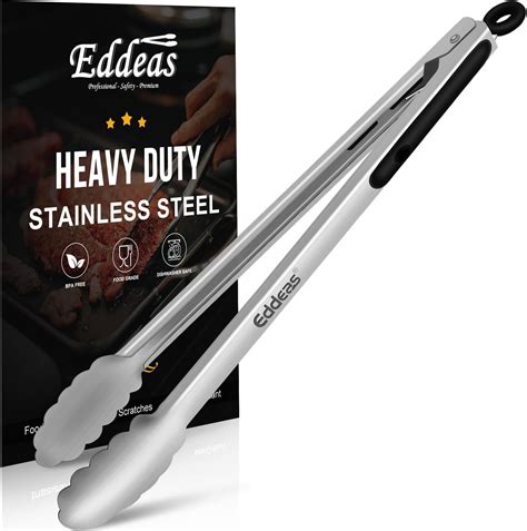 Amazon Eddeas Grill Tongs Inch Extra Long Bbq Tongs Heat