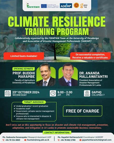 climate resilience training program