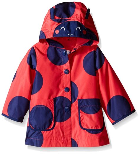 Carter's Baby Girls Printed Jersey Lined Rain Slicker | Carters baby