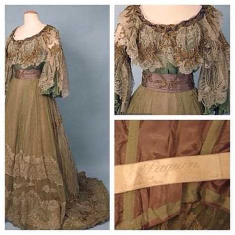 Augusta Auctions Edwardian Fashion Tea Gown Dress