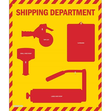 Shipping Dept Tool Shadow Board Visual Workplace Inc