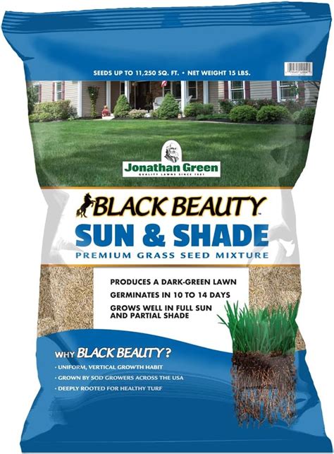 Jonathan Green 12004 Black Beauty Sun And Shade Grass Seed Cool Season Lawn Seed