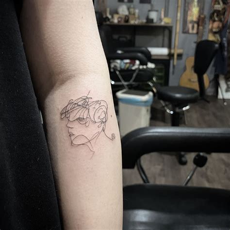 Tattoo Overthinking Overthinker Linetattoo Messytattoo Linework