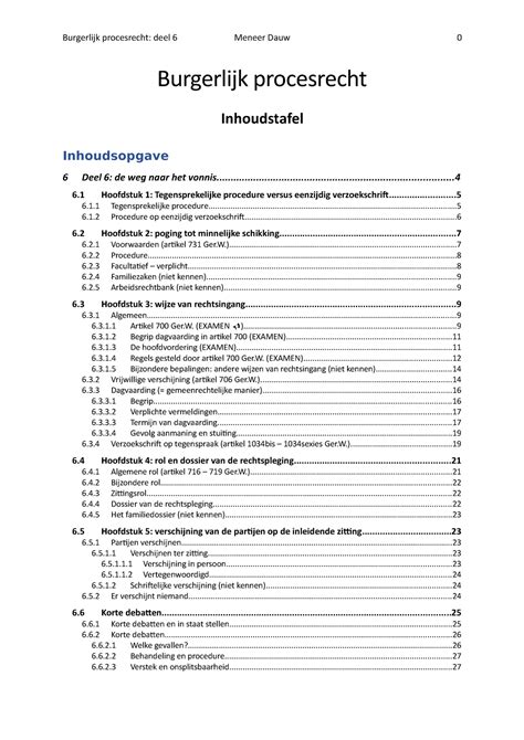 Samenvatting Burgerlijk Procesrecht Deel 6 Burgerlijk Procesrecht