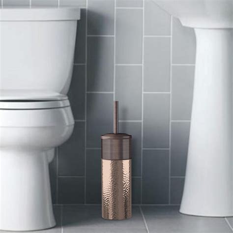 Nu Steel In H Free Standing Toilet Brush And Holder Reviews Wayfair