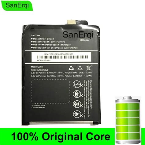 For Micromax Q392 Battery 4000mah New Tested - Mobile Phone Batteries ...