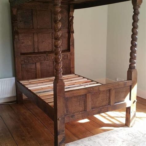 Hand Carved Oak Four Poster Bed Four Poster Four Poster Bed Bespoke