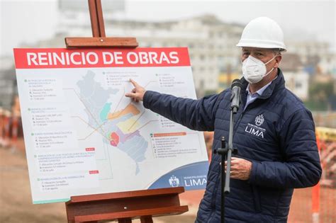 Municipio De Lima Reinicia Obras De Mejoramiento En Av Paseo De La