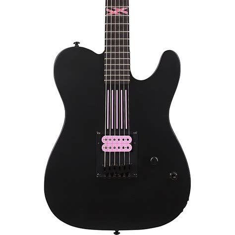 Schecter Guitar Research Machine Gun Kelly PT With Hot Pink Line ...