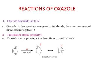 Heterocyclic Compound Oxazole PPT