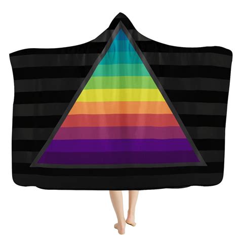 Rainbow Prism Hooded Blanket Pride Blanket Lgbt Gay Etsy