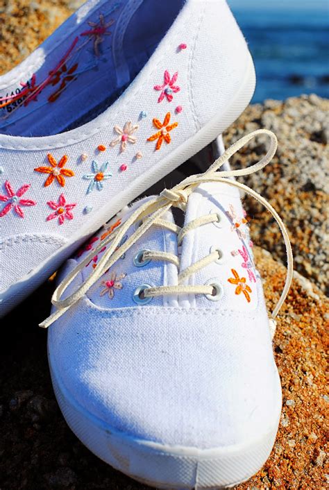 All Tangled Up Diy Embroidered Canvas Shoes By The Sea Motte