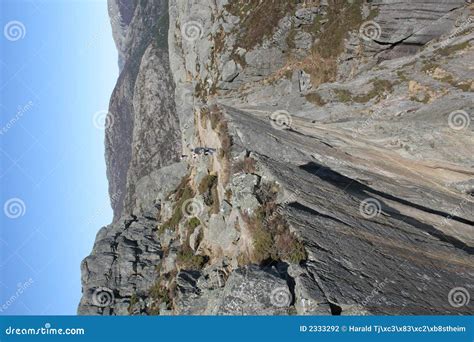 Dangerous Path Going Along A C Stock Photo Image Of Plateau Extreme