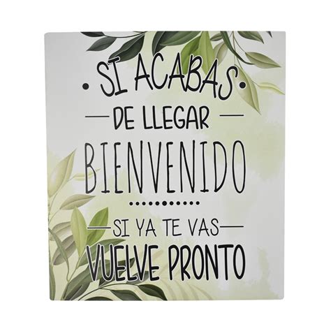 Letrero Decorativo Bienvenido Frases Bonitas Frases De Bienvenida