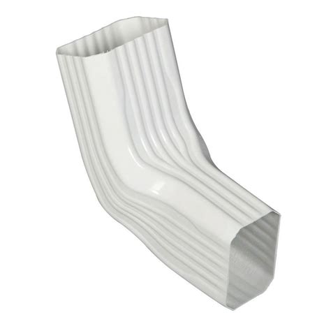 Amerimax Home Products In X In White Vinyl Downspout A B Elbow