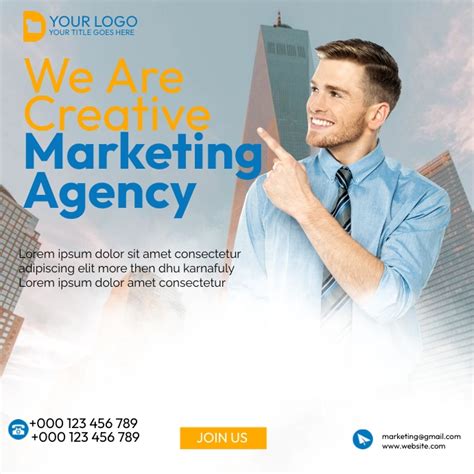 Creative Marketing Agency Template Postermywall