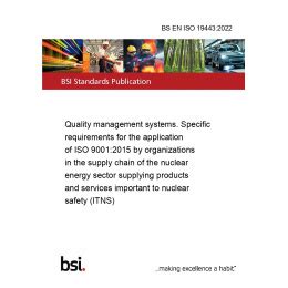 Bs En Iso Quality Management Systems Specific Requirements