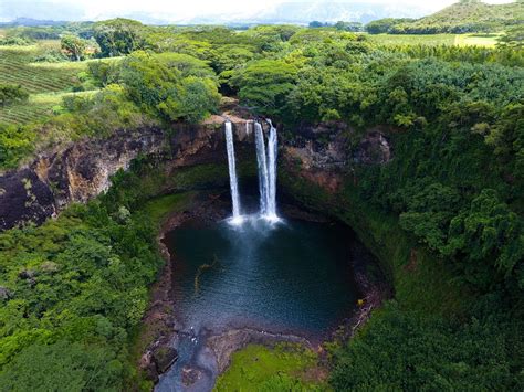 Waterfalls From Above Drone Photography