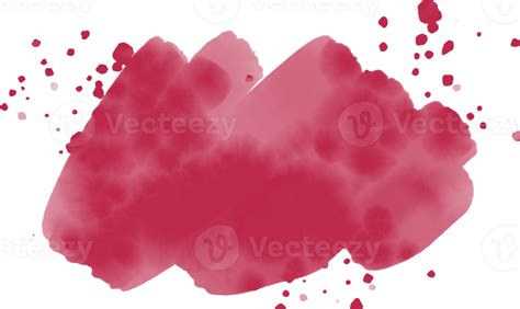 Aquarell Pinsel Splash Viva Magenta Farbe Des Jahres 15339175 PNG