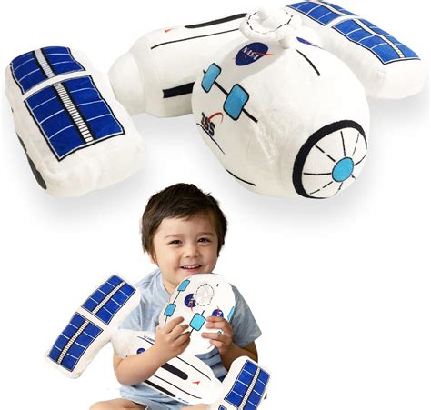 Amazon.com: ArtCreativity Plush Toy Space Station, Soft Stuffed Outer ...