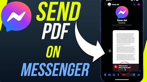 How To Send Pdf File In Facebook Messenger Youtube